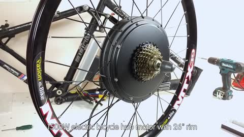 Do-It-Yourself Electric Bike 65km/h Using 1500W E-Bike Conversion Kit