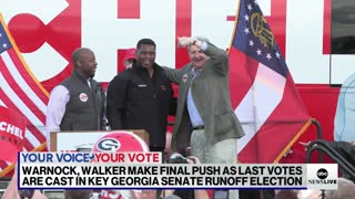 Candidates make final push on election day in Georgia’s key Senate runoff