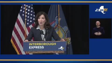 Kathy Hochul Discusses Proposed New Subway Line Connecting Brooklyn And Queens