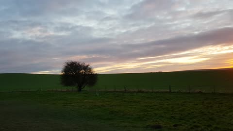 Sunset at Avebury