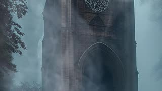 Misty | Eerie Atmosphere | Gothic Architecture | Digital Art | AI Art | Creepy #misty #eerie #gothic
