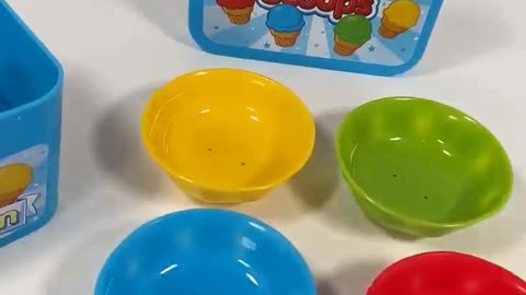 Color Sorting - Ice cream Toy - Scoops - Educational Videos for Kids