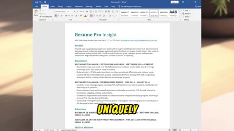 How to make Resume In MS Word Free