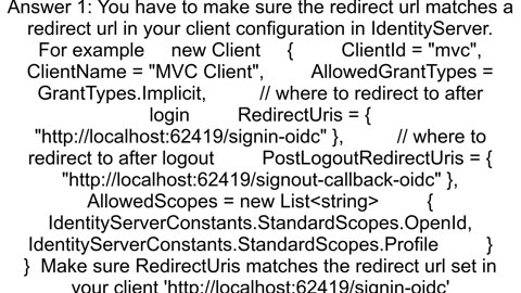 Identity Server 4 Why i receive unauthorized_client