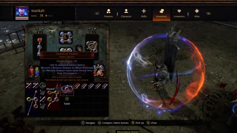 POE SSF Crucible Unique Vine Circlet Crown of Thorns