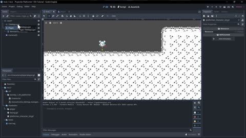 Player Jumping & Gravity for CharacterBody2D - 1 Bit Projectile Platformer Part 2 - Godot 4 Tutorial