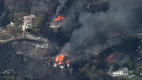 Several homes going up in flames in the Shandin Hills area of San Bernardino