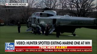 hunter biden arrives on marine one