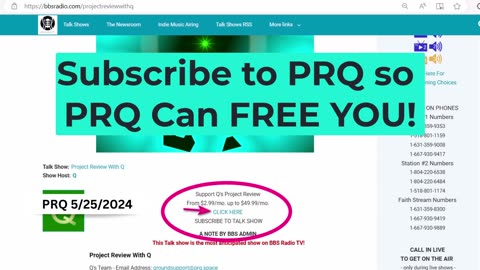 Subscribe to PRQ so PRQ Can Free You! 5/25/2024