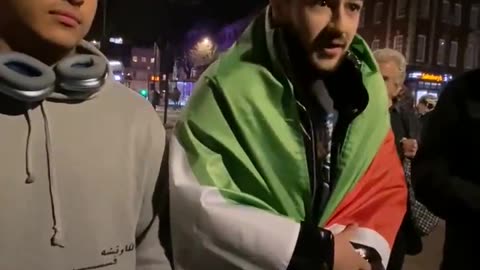 Anti-Israel protester explain why Hamas are actually the good guys: