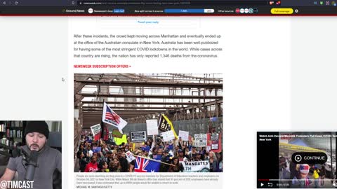 Anti Vaccine Mandate Rioters TEAR DOWN NYC Covid Testing Site, Media Labels Union Workers 'Fascists'