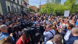 Mbahet protesta e opozitës te bashkia e Tiranës