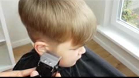 Quick & Easy home haircut tutorial how to cut boy’s hair with clippers.