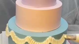 Three-layer cake