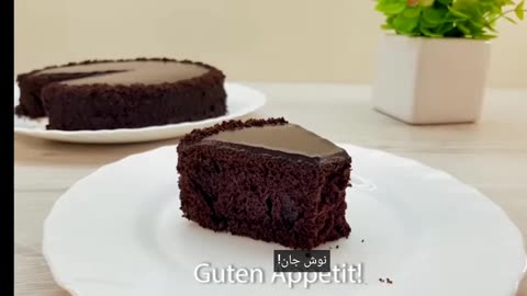 Making chocolate cake, simple and delicious #cake