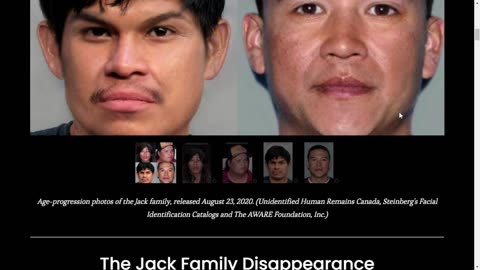 JACK FAMILY MISSING FROM PRINCE GEORGE SINCE 1989 - UNSOLVED CASE