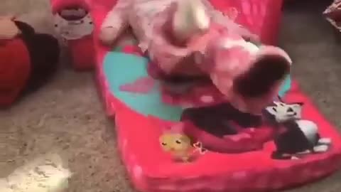 Exited child funy video