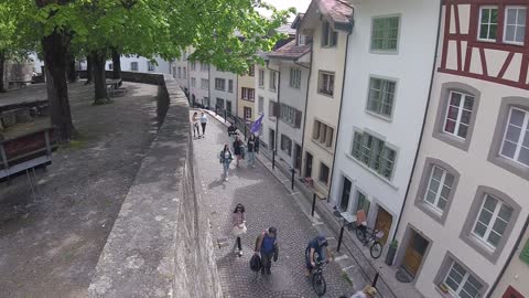 Protest Aarau Switzerland 2021-05-08 (15/19) Protesters march down Golattenmattgasse