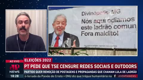 PT asks TSE to censor billboards that call Lula a thief