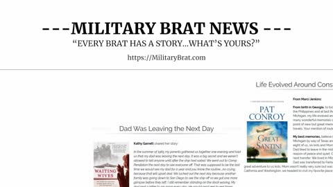 Military Brats Registry News Blog