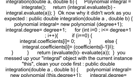 integration by java