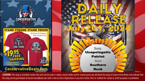 Conservative Beats - Daily Single Release: Unapologetic Patriot - 7/20/24