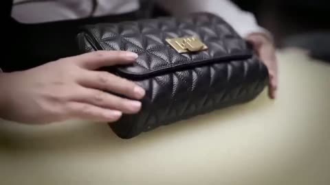 High end leather handbag