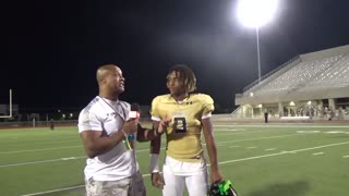 Birdville WR Tristan Johnson & QB Noah Nomand after 44-6 Win Over Newman Smith