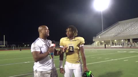 Birdville WR Tristan Johnson & QB Noah Nomand after 44-6 Win Over Newman Smith