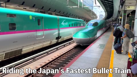 Riding the Japan's Fastest Bullet Train l HAYABUSA First Class Seat