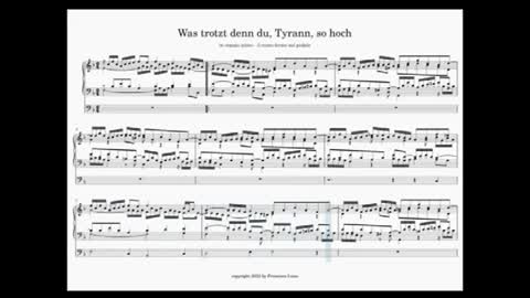 Francisco Luna : Prélude de choral Was trotzst denn du, Tyrann, so hoch, d'après Heinrich Schütz (orgue)