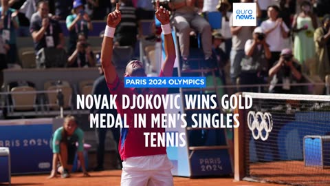 Djokovic wins his first Olympic gold medal after beating Alcaraz in men's tennis final | NE