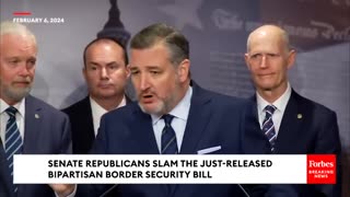 'A Steaming Pile Of Crap': Ted Cruz Says Bipartisan Border Bill 'Codifies Joe Biden's Open Borders'