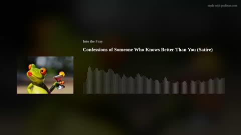 Confessions of Someone Who Knows Better Than You (Satire) - Into the Fray Podcast