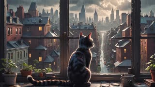 LOFI CAT: Relaxing Ambient Quiet summer mornings.