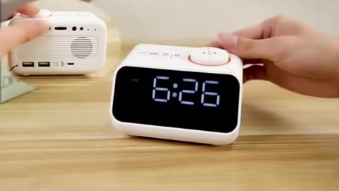 mordern fm radio led alarm clock for bedside wake