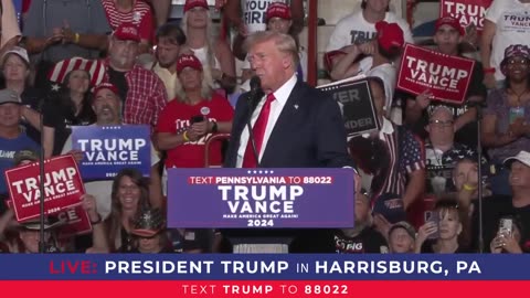 TRUMP: "As you know, this is my first return to Pennsylvania since our rally in Butler 18 days ago