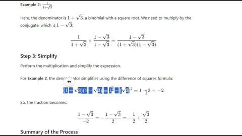 rationalization of irrational number |