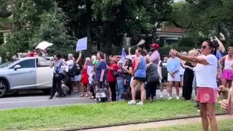 President Trump arrived in New Orleans yesterday.