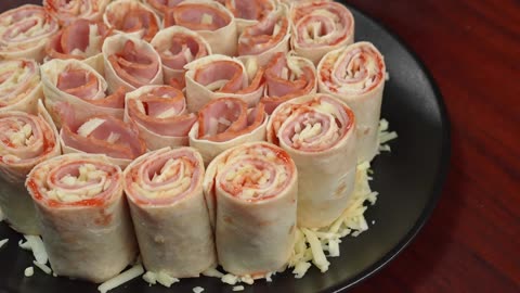 In 15 Minutes Quick & Tasty! Only 4 Ingredients Pizza Roll