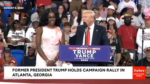 WATCH- Trump Invites GOP Activist Michaelah Montgomery On Stage At Atlanta, Georgia, Campaign Rally