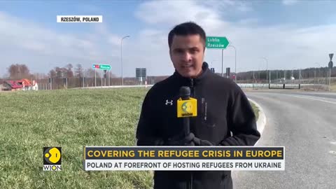 Long lines of Ukrainian refugees at Poland Border | WION Ground report | Latest World English News