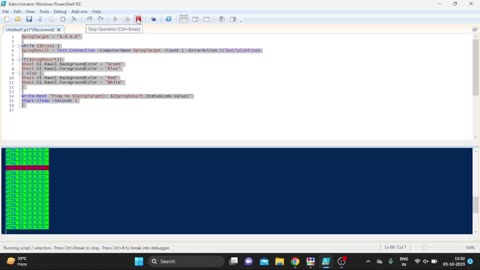 Dynamic Console Color for Ping Status with PowerShell