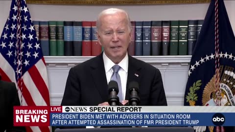 Biden says no motive known after Trump assassination attempt | ABC7
