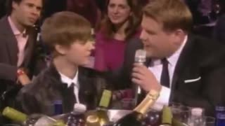 James Cordon being CREEPY with Justin Bieber