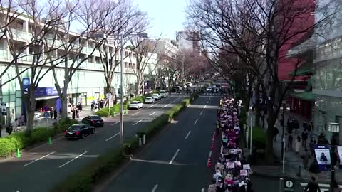 Thousands march in Tokyo to protest Myanmar coup