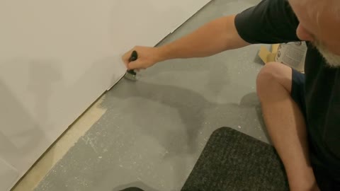 Re sealing the cement floor