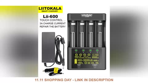 LiitoKala Lii-PD4 Lii-S8 Lii500s Lii600 battery Charger for 18650 26650 21700 18350 AA AAA 3.7V/3.2V