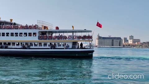 Los ferries de Estambul .