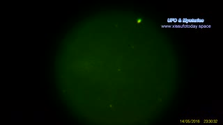 UFO filmed at night